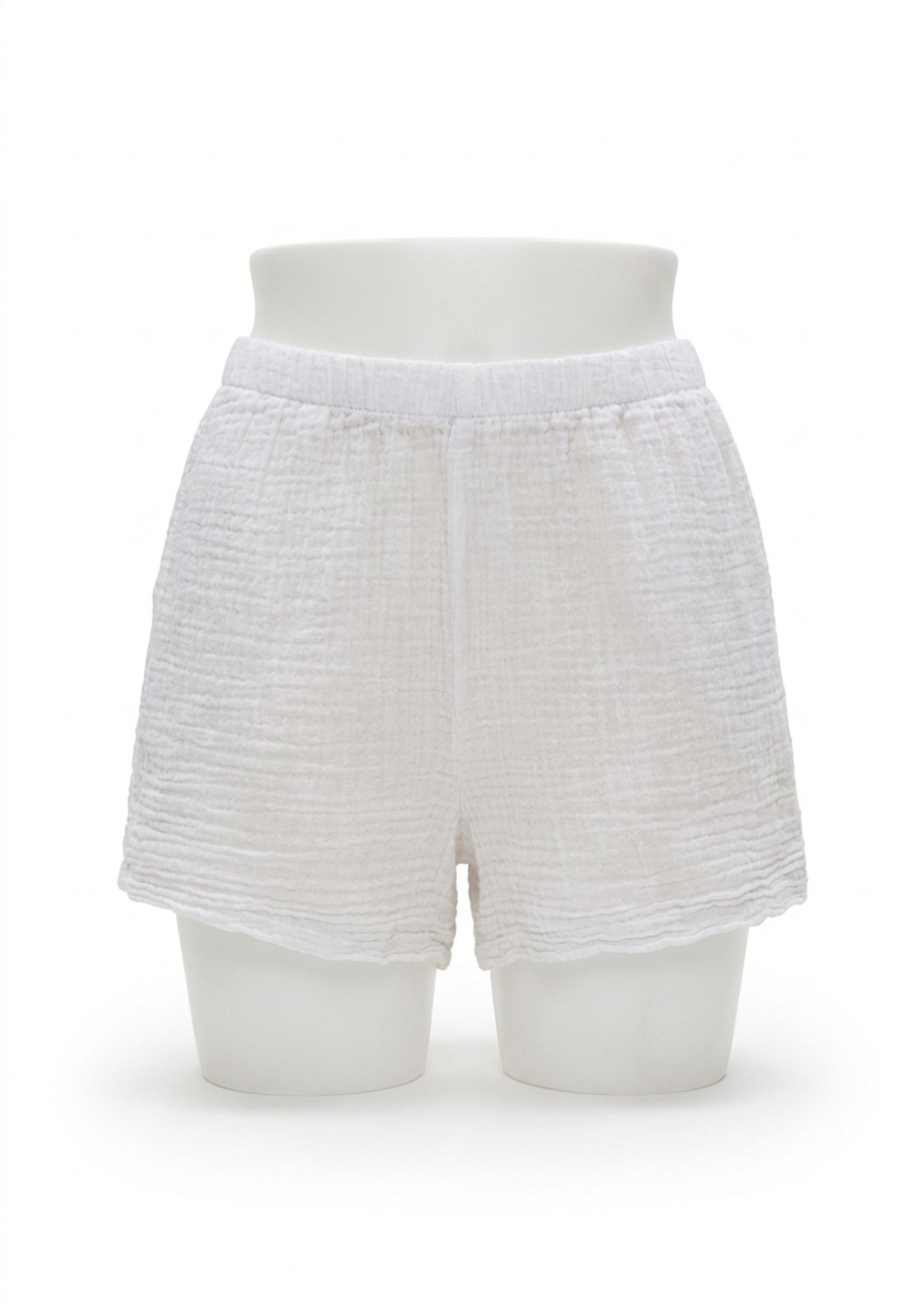 NEW MICHAEL STARS dream gauze flutter short in white